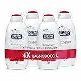 NEUTRO ROBERTS Bagnoschiuma Corpo Dermazero Ipoallergenico, Ottimo per Pelli Delicate e Sensibili, Adatto a Uso Quotidiano e per l'Igiene dei Bambini, 4 Flaconi da 600 ml - Esclusiva Amazon