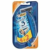 Bic Comfort 3 Pivot Rasoi Lame Usa e Getta, Confezione da 6