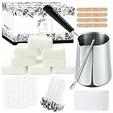 ETUOLIFE Kit Candele Fai Da Te,Kit per Fabbricazione Candele DIY Adatto per Principianti ad Esperti con Cera di Soia,Pentola per Versare,Carta Magica,Stoppini e di Più-Completo Kit per Fare Candele