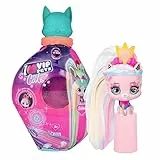 VIP Pets Cats Selena, Gattini da collezione che brillano al buio, con lunghi capelli da pettinare e 15 accessori, Giocattolo per bambini e bambine +3 anni