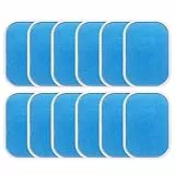 WeddHuis 12 Pezzi EMS Gel Pads Gel per Elettrostimolatore ABS Gel Pad di Ricambio di Elettrostimolatore Addominali per Muscolare Elettrodi Compex Tesmed Glutei Stimolatori Elettrici Fitness