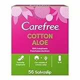 Carefree, Salvaslip, Cotton Aloe, 100% Traspirante, Sensazione Freschezza, 56pz