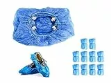BEPER C206UTI002 Monouso Set 100 Sacchetti-Copriscarpe da Casa o Lavoro, ABS, Blu, Taglia Unica, unità