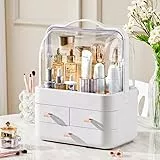 RMAN® Organizer trucchi organizer bagno portatrucchi organizzatore Grande Capacità Porta Trucchi 3 cassetti con maniglie per cosmetici, gioielli e accessori, impermeabili e antipolvere