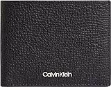 Calvin Klein Minimalism Bifold 6Cc W/Bill, Accessori da Viaggio-Portafoglio bi-Fold Uomo, CK Nero, Taglia Unica