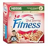 Nestle Fitness Red Berries Barrette ai Cereali Integrali con Frutti Rossi Calcio e Ferro 141g