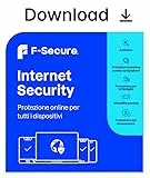 F-Secure Internet Security per tutti i dispositivi | 1 Anno | 3 Dispositivi | PC/Mac/Mobile | Codice d'attivazione via email