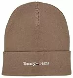 Tommy Jeans Tjm Sport Beanie Cappello Lavorato a Maglia, Earth, Taglia Unica Uomo