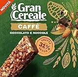 Gran Cereale Snack Barrette di Frutta Secca al Caffè, Cioccolato Fondente e Nocciole, 112g