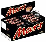 Mars Snack Barrette al Cioccolato al Latte, Mou e Malto Ripiene di Caramello - Box 32x51gr con Portachiavi CAIYA®
