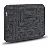 Elettronica Organizzatore, JOTO Borsa da Viaggio Gear Management per Elettronica Accessori Strumenti Hard Drive Flash Drive Cavi Caricatore Cosmetics Brush Kit -Grande (Nero)