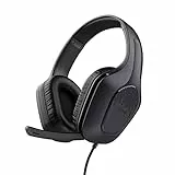 Trust Gaming GXT 415 Zirox Cuffie Gaming Leggere con Driver da 50 mm per PC, Xbox, PS4, PS5, Switch, Mobile, Jack Audio 3.5 mm, Cavo 2m, Cuffie con Microfono Over-Ear - Nero