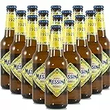 Birra Messina | Ricetta Classica | Lager Artigianale Siciliana | 24 Bottiglie 33Cl | Idea Regalo