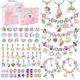 WEVOL Regalo Bambina 5-13 Anni Kit Braccialetti Fai da Te Bambina, Braccialetti Bambina Idee Gioielli Regalo per Natale Compleanno Regali del Ringraziamento per 3 4 5 6 7 8 9 10 11 12 13 Anni Ragazza