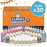 ELMER’S Kit per la Festa per Slime, 18 Flaconi di Colla Glitterata, 12 Flaconi di Colla Trasparente e 30 Flaconi di Attivatore di Slime, Confezione da 60 Pezzi