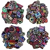 Sterneer Neon Adesivi Stickers, 200 Pezzi Vinile Impermeabili Decalcomanie Stickers per Skateboard, Bottiglie d'Acqua, Bagagli, Skateboard, Auto, Moto, Biciclette, Valigia