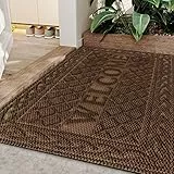 Mibao Welcome Zerbino 40 x 60 cm, tappetino per ingresso esterno, antiscivolo, resistente, per esterni, per scarpe e ambienti esterni