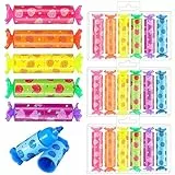 Mini evidenziatori a Forma di Caramella, 24 Pezzi con Punta a scalpello, Stampe di Frutta, Articoli di cancelleria Divertenti per Compleanno, Disegno, Poster, Scuola e Ufficio