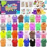 Purpledi Fluffy Butter Slime Set, 35 colori, Kit fai da te Giocattolo Antistress, Soft and Stretchy, per Bambini, Regalo