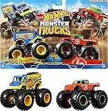 Mattel Hot Wheels FYJ64 - Modellino di Monster Truck Duos, Modelli assortiti, 1 pezzo
