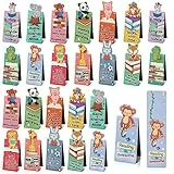 BETESSIN 24pz Segnalibri Magnetici Animali Bambini Segnalibro Frase Ispiratrici Clip Per Pagine Regalo Studenti Natale Compleanno Ufficio Articoli di Cancelleria Marcatori di Pagina Colorati