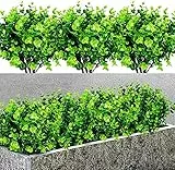 Ouddy Daily 7 Pezzi Artificiale Piante di Plastica, Artificiale Verde Rami Piante, Piante Artificiali da Interno per Decorazioni Balcone Giardino Vaso Interno Casa Cucina Ufficio Decor