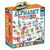 Headu- Montessori Alphabet Puzzle 3D, IT20973