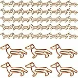 Winfred 40pc Cane Graffette Decorative da Ufficio Clip Fermagli per Carta di Cane, Metallo Segnalibri per Documenti File Forniture per Ufficio Casa e Scuola come Decorazioni Ornamenti Arancione