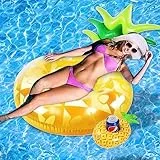 Poltrona Gonfiabile Piscina,Ananas,Boa,Cuscino Galleggiante