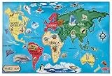 Melissa & Doug- Mappa del Mondo Puzzle da Pavimento, Multicolore, 10446, brand is Melissa & Doug, variation theme is Style that is Puzzle Da Pavimento 'Mappa Del Mondo'