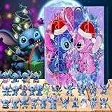 Calendario dell'Avvento Natale 2023, conto alla rovescia di Natale per bambini e adulti, calendario con 24 caselle a tema cartoni animati, regali di Natale (Stile E).