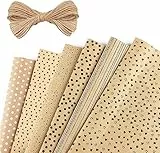 Carta da Pacchi Piegati, Fogli di Carta da Regalo, Carta da Regalo Kraft, 6 Fogli Riciclata Carta da Imballaggio, Adatto a Compleanno, Natale, Feste, Baby Shower, Regali Anniversari (50×70cm)