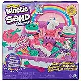 Kinetic Sand Sabbia magica – Regno degli unicorni 907 g + 8 stampi – Crea diverse forme ipnotizzanti con questa sabbia magica e colorata come la pasta da modellare, giocattolo per bambini 3 anni e +