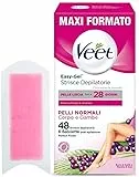 Veet Strisce Depilatorie per Gambe, Braccia, Ascelle e Zona Bikini, Confezione da 48 Strisce