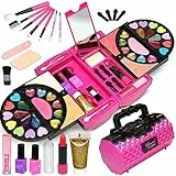 Et da Trucco per Bambine - 59 Pezzi Trucchi Bambina Anallergici, Regali di Trucco Sicuri e Non Tossici per Regali di Compleanno di Natale per Ragazze di 3+ 5 6 7 8 9 10 anni