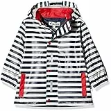 Playshoes Regenjacke Maritim, impermeable Bambina, Blu (marine/weiß), 98