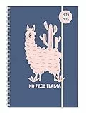 ALPHA EDITION Diario Agenda Scuola Collegetimer 2023/2024, Settimanale, Spiralata, 15x21 cm, Llama, 224 Pagine