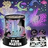FORMIZON Unicorno Lampada Proiettore Stelle Bambini, Unicorno Luce Notturna, Baby Night Light Projector con Differenti Proiezioni per Bambini di 2-8 Anni, Regalo di Natale