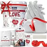 Niimo Kit Calco Mani Coppia - Alginato per Calchi, Gesso per Stampi, Regali per Lui, Regalo Fidanzato, Regali per Lei, Regali Fidanzato, Regalo Anniversario Matrimonio, Regalo Donna Compleanno