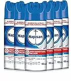Napisan Spray Disinfettante Milleusi, Disinfettante Spray per Tessuti e Superfici, Fragranza Fresco Pulito, 6 Spray da 400ml