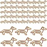 Winfred 40 pezzi Graffette Creative Stile Animale Fermagli per Carta in Design Cane, Fermagli Metallici Segnalibri per Documenti File Forniture come Decorazioni Ornamenti
