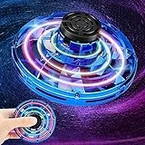 Fly UFO Spin Drone, Flyufo Spin Mini Ufo Fly, Flying spinner Ledzfly Flay Nova, Disco Volante Cgtolos Miniufo, Fidget Volante, Giocattolo di decompressione per dulti e Bambini (Blu)