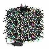 Avoalre Luci Natale Esterno 1000 LEDs 100M, Catena Luminosa 8 Modalità 4 Colori Impermeabile IP44 Luci Decorative per Interno/Esterno Albero di Natale Festa Nozze Compleanno, Rosa/Giallo/Blu/Verde