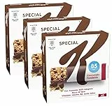 3X Kellogg's Special K Barrette di Cereali al Cioccolato Fondente con Frumento 100% Integrale, 129g [3 Confezioni]