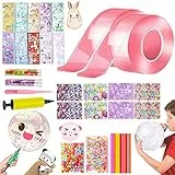 Nano Tape Bubbles Set per bambini, bolla nastro, autoadesivo, bolla bolla nastro, nastro trasparente per ragazze, ragazzi, bambini, giocattoli per adulti