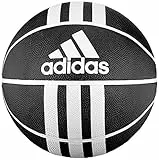 Adidas 3S Rubber X, Pallone Basket Unisex Adulto, Black/White, 7