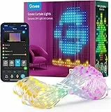 Govee Curtain Lights, 520 LEDs Luci di Natale LED RGBIC, Luci per Tende LED WiFi Intelligenti all'Aperto, Luci Dinamiche per il Fai-da-te, IP65 Impermeabile, per Camera da Letto Fondale (1,5×2 m)