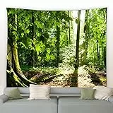 Geesui Arazzo da Parete 200 x 150cm Arazzi Foresta, Poster Natura Decorazione per Camera da Letto, Soggiorno