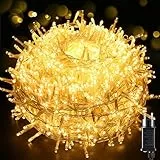 Elegear Catena Luminosa di Natale 1000LED/25m, Luci Stringa Fata luce Impermeabile con 8 modelli di illuminazione per Interno ed Esterno, Feste, Matrimoni, Albero y Giardino Decorazioni, Bianco Caldo