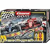 Carrera Toys GO!!! Speed Grip Set Pista da Corsa e Due Macchinine, Una Ferrari e Una Mercedes, Gioco Adatto per Bambini dai 6 Anni, Multicolore, 20062482